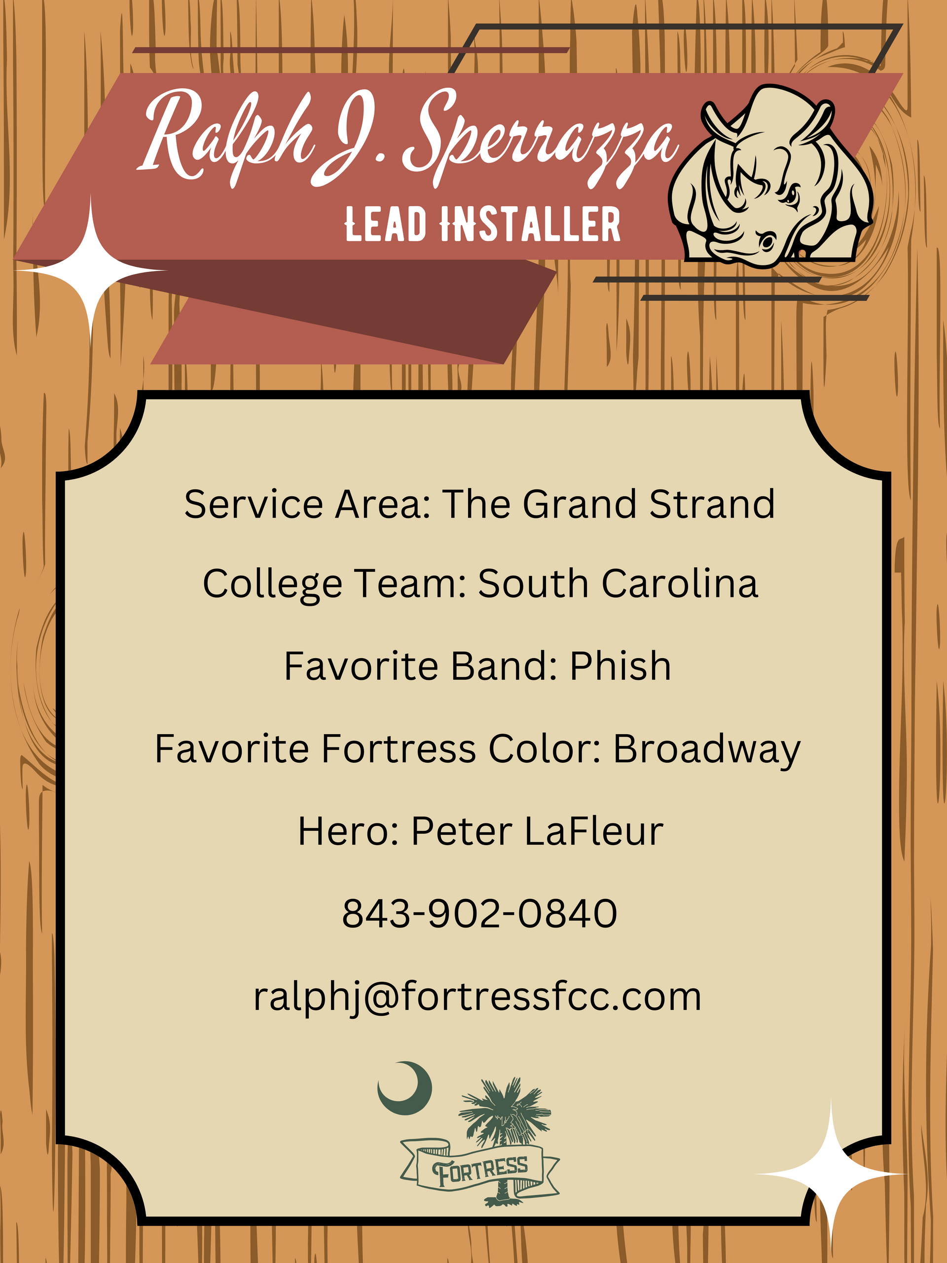 Information about Ralph J. Sperrazza