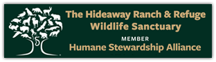 The hideaway ranch & refuge wildlife sanctuary is a member of the humane stewardship alliance