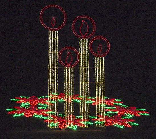 Giant Poinsettia Candles