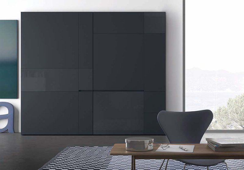 Armadio nero per camera da letto