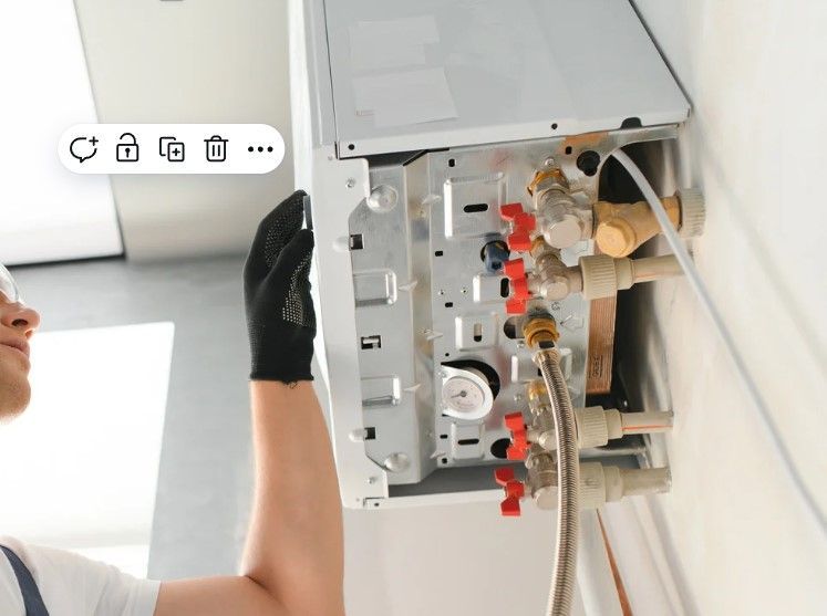 Derbyshire Plumbing & Heating Specialists carrying out a boiler service in Ilkeston