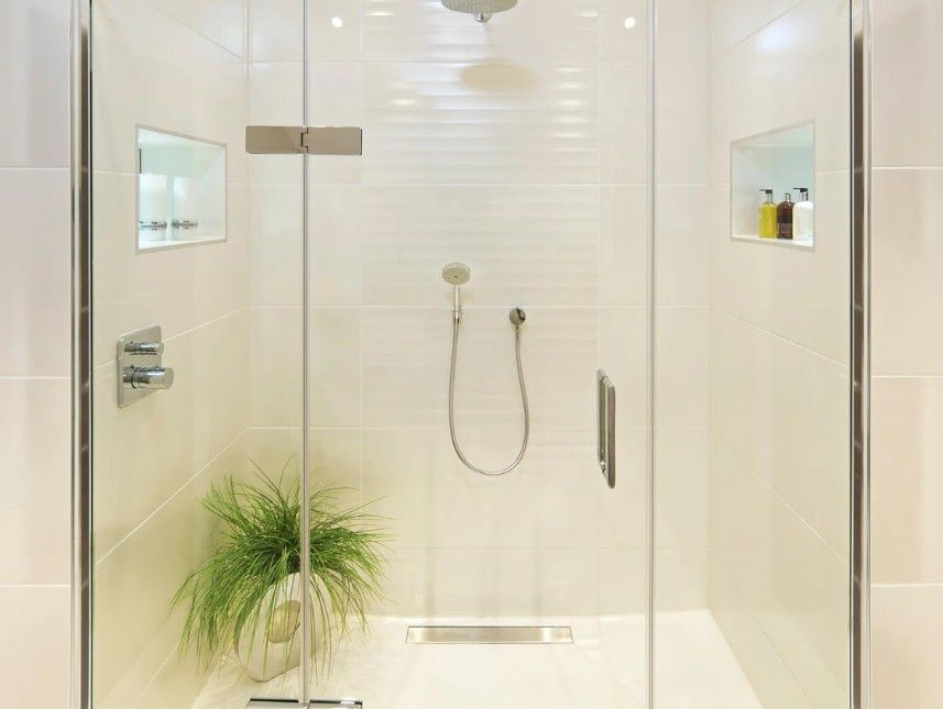 Derbyshire Plumbing & Heating Specialists wet room installation using shower panels