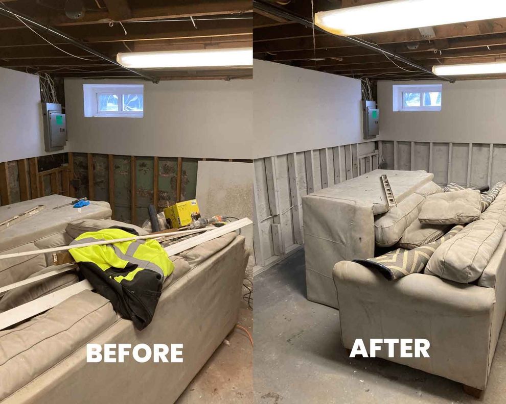 Basement renovation: