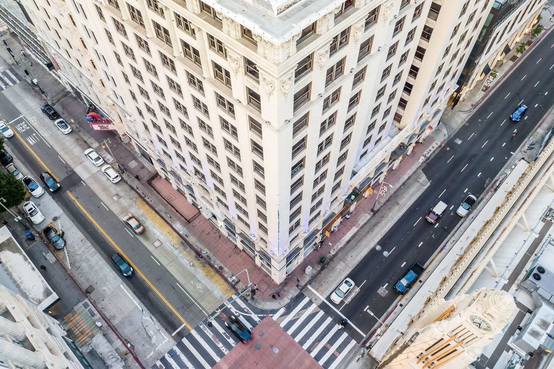 Aerial view of building