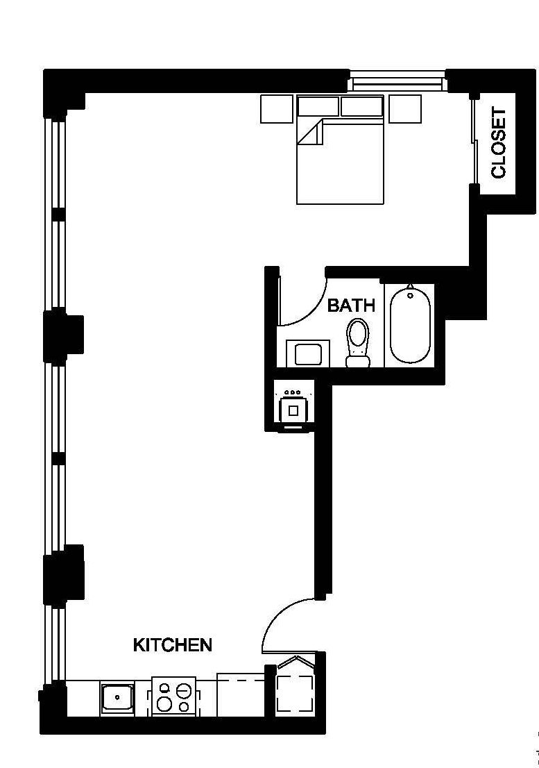 Floor Plan: 795 square feet