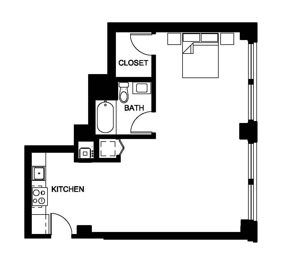 Floor Plan: 765 square feet