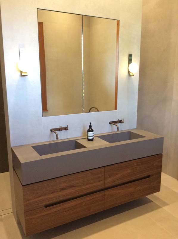 new vanity with two sinks