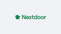 Nextdoor logo: Green house icon next to the word 