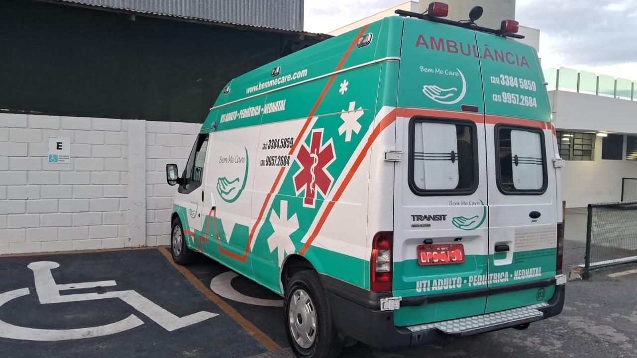 Ambulância para remoção de alta hospitalar