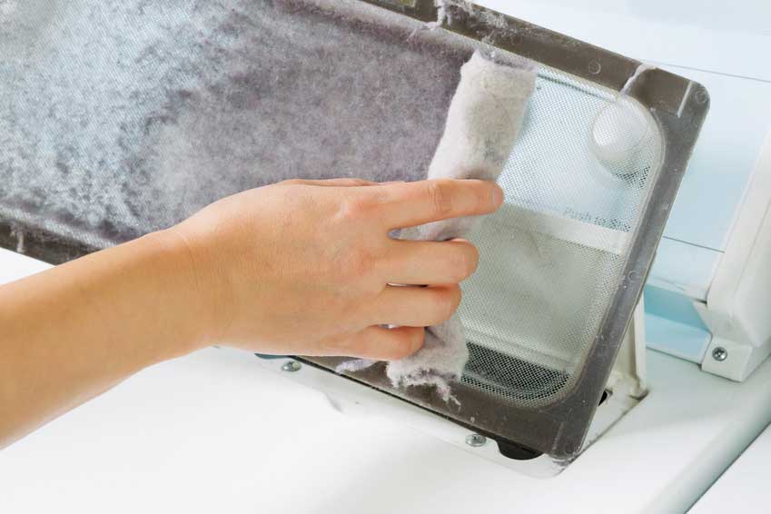 dryer lint trap cleaning
