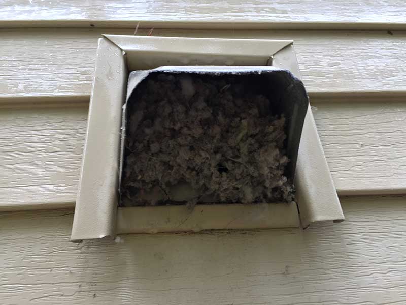Dryer Vent cleaning customer