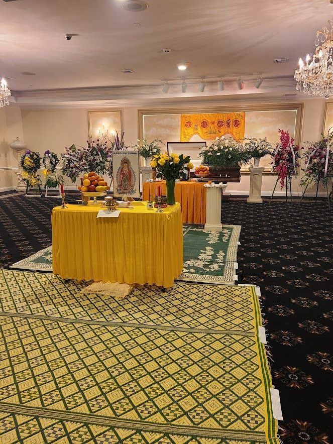 Two photos of Buddhist Funeral Services