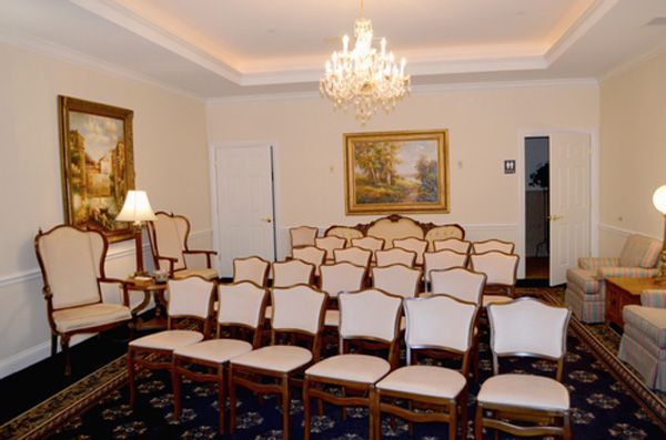 Several photos of interior and exterior views of A.R.N Funeral & Cremation Services, Aaron-Ruben-Nelson Mortuary in Indiana.