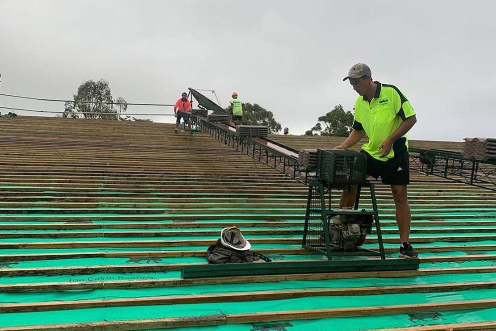 New tile roof installation Gold Coast