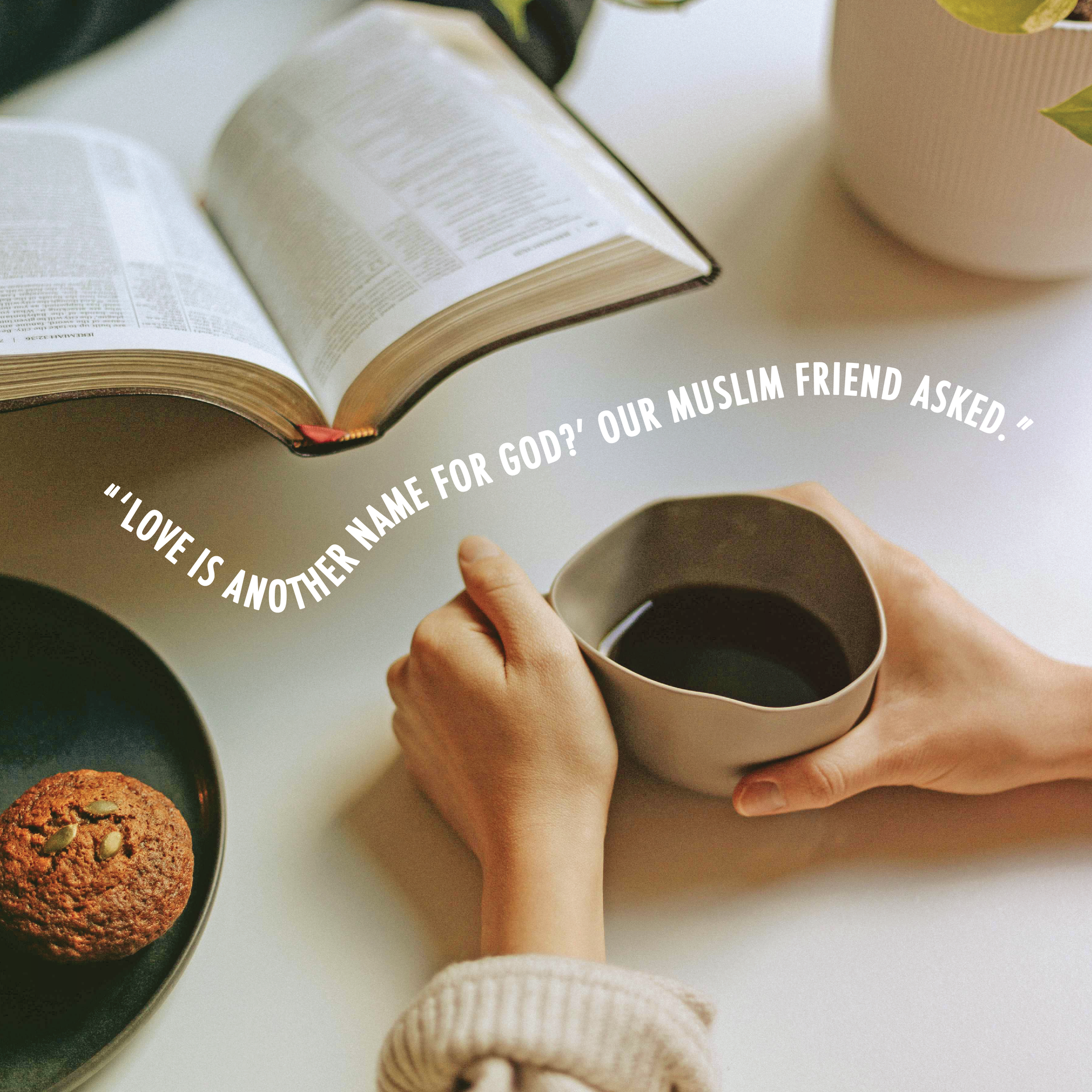 Cup of coffee on table with Bible