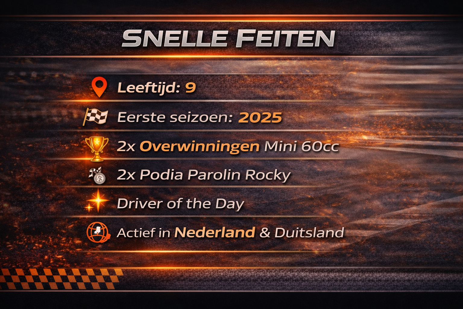 Snelle feiten