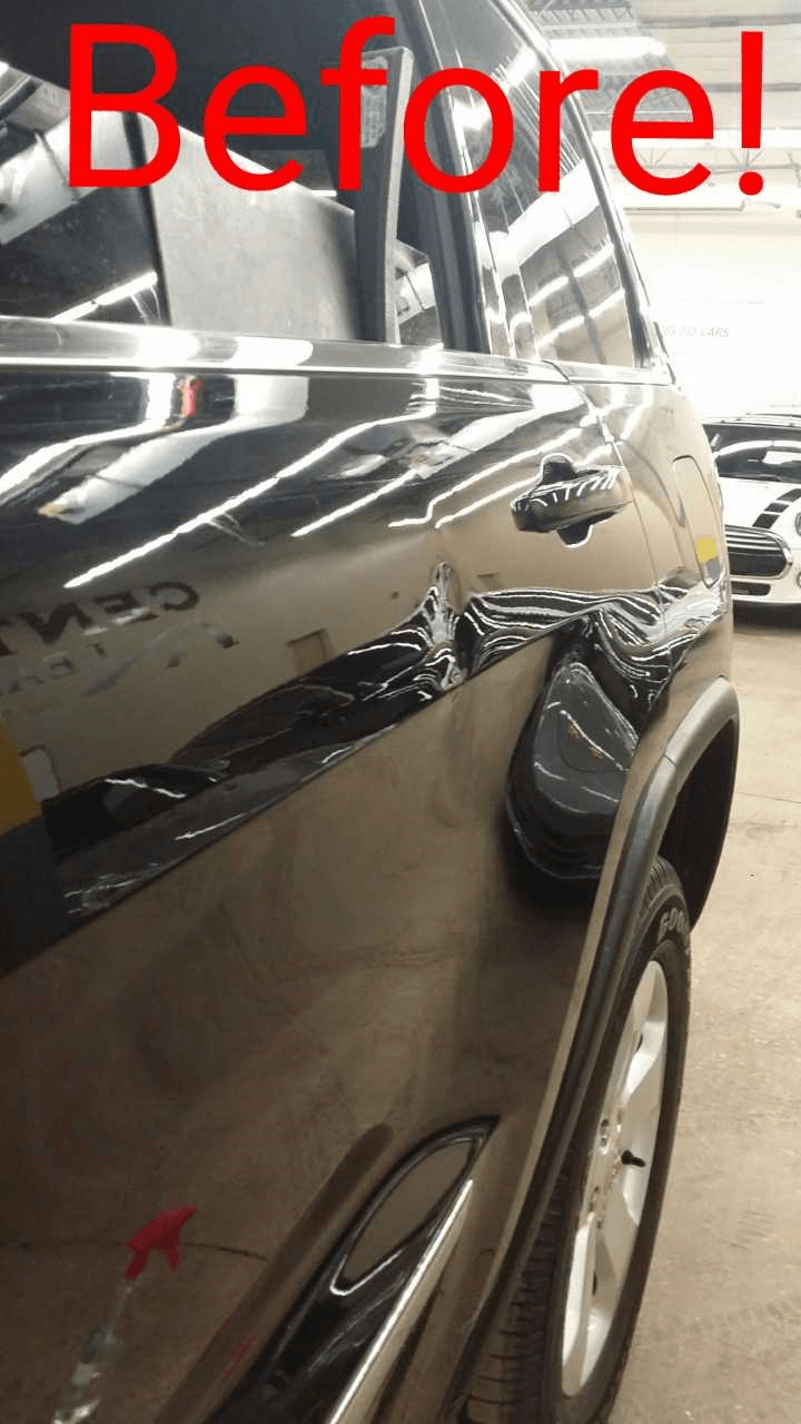 Auto Hail Damage Repair — Before Dent Repair of a Car in Centennial, CO
