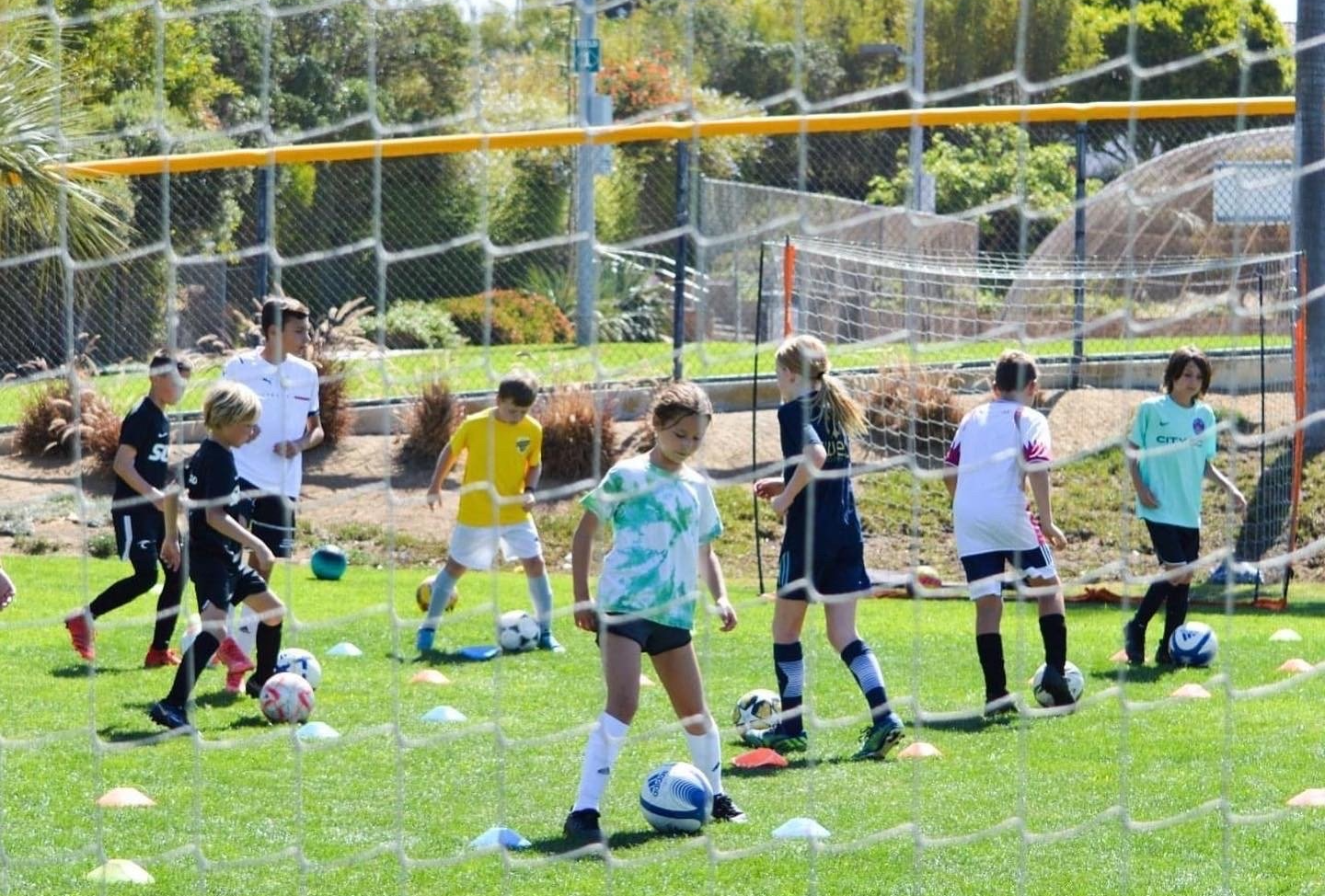 Soccer players in Encinitas