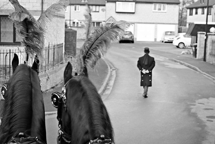 Funeral Procession with Horses