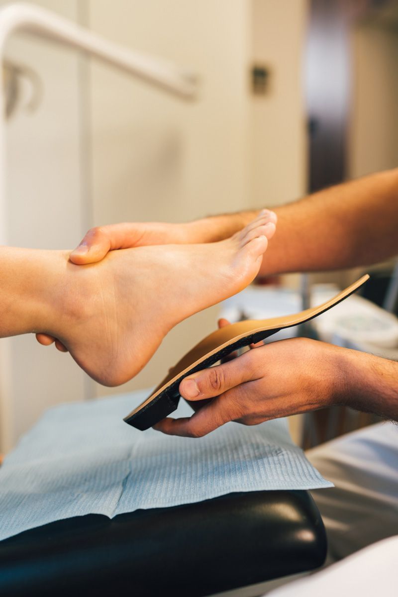 Fitting an Foot Insole to a Patient — Wichita, KS — Balanced Arches