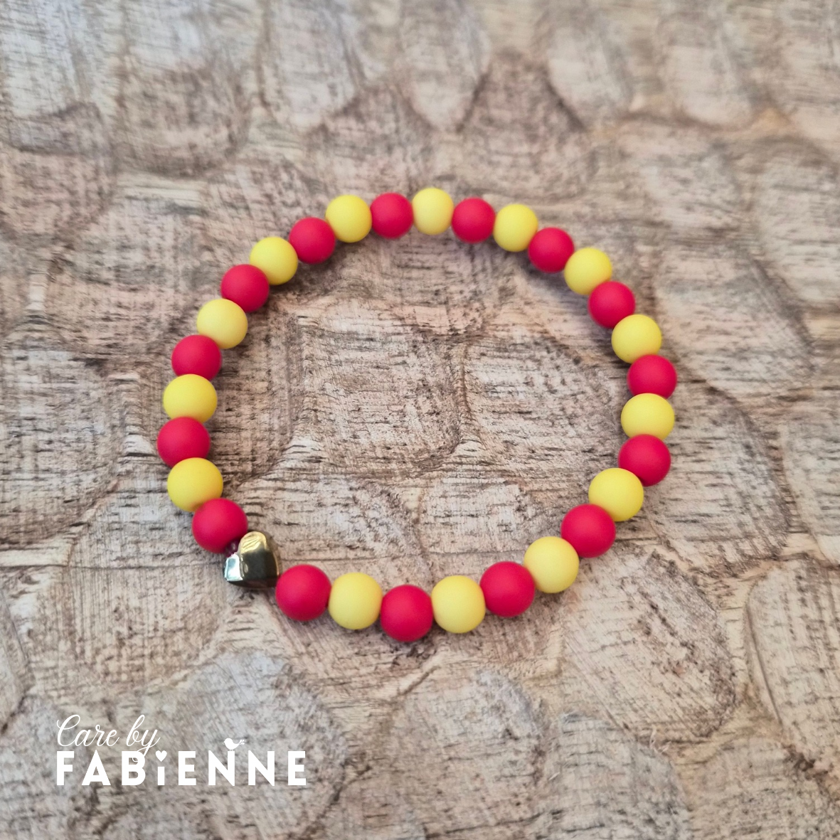 GAE Supporters Armband | RoodGeel + Hartje