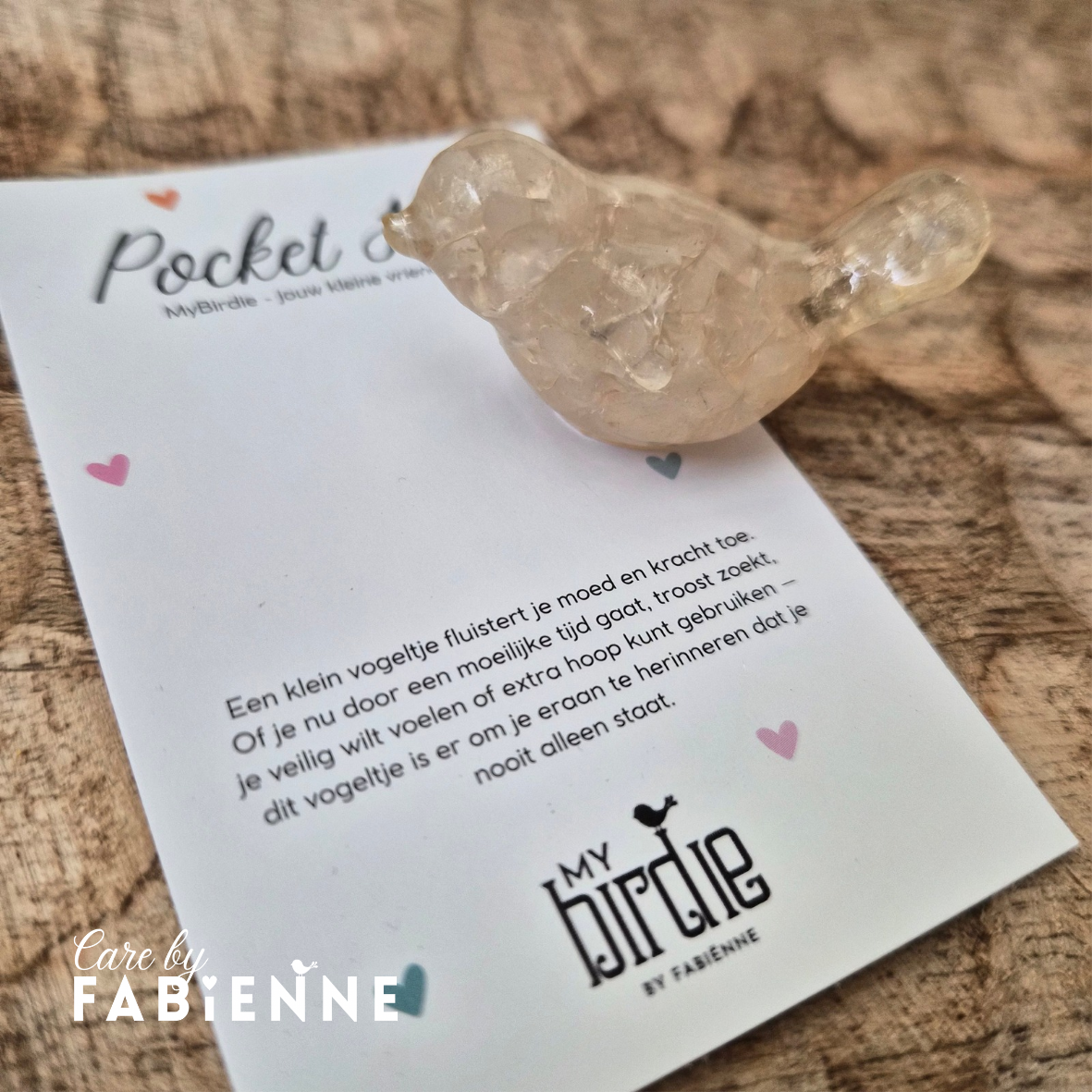 PocketHug Birdie - Bergkristal