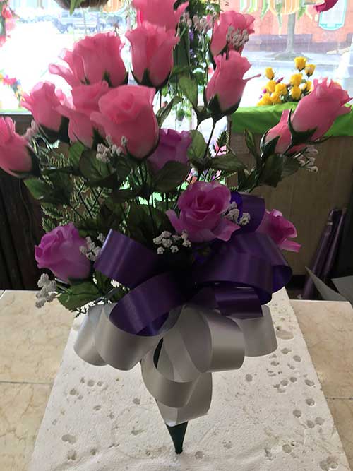 Pink Boquet, Funeral & Cemetery Arrangements in Ballston Spa, NY