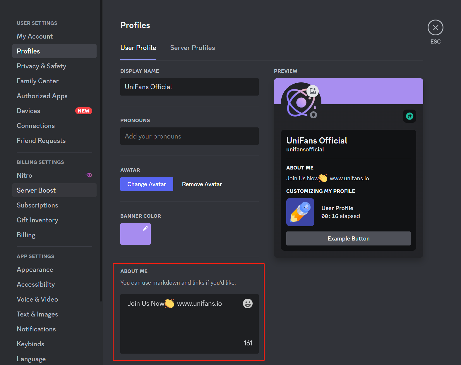 UniFans: Ace Your Discord Bio - Tips & Ideas for Creators