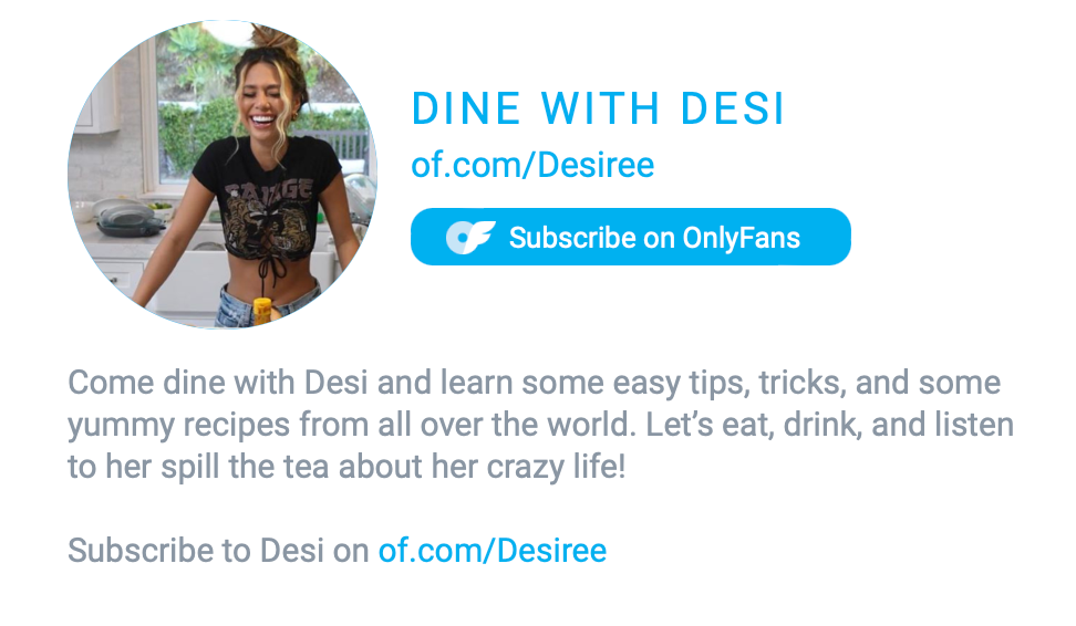 The SFW Bio Dine With Desi