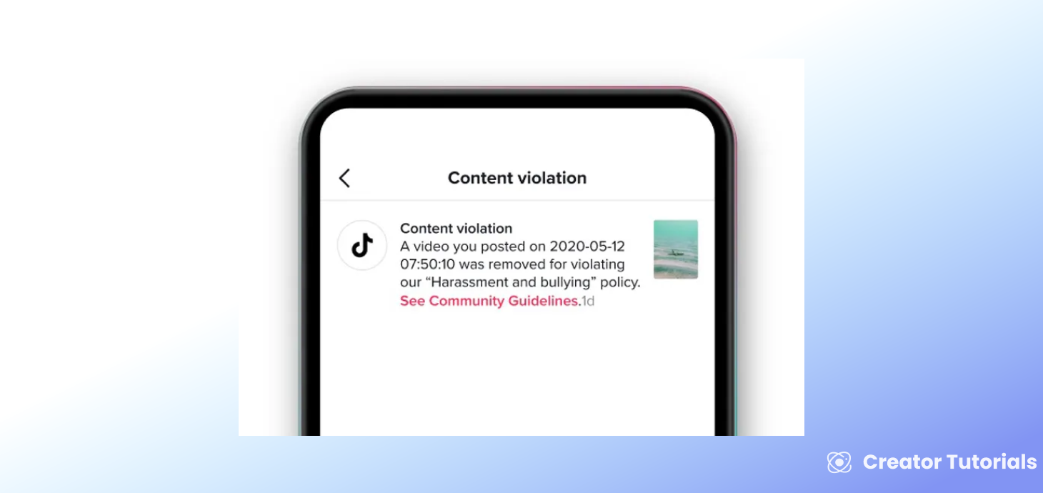 TikTok Content Violation