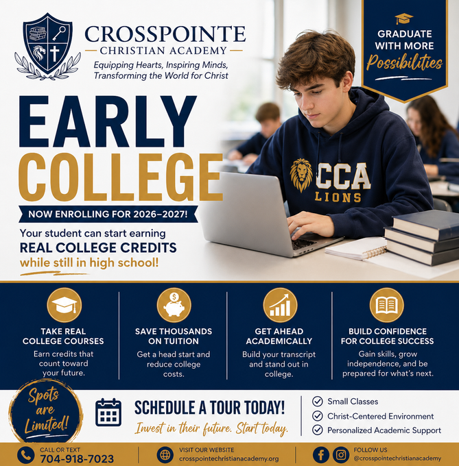 Admissions & Re-Enrollment | CCA | Concord, NC