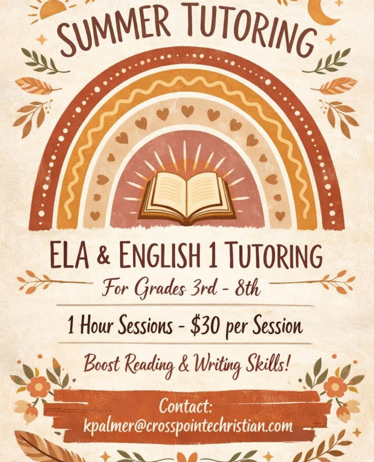 Summer Tutoring Opportunities