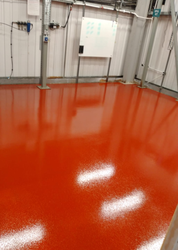 Epoxy resin floor repair trowel applied screeds