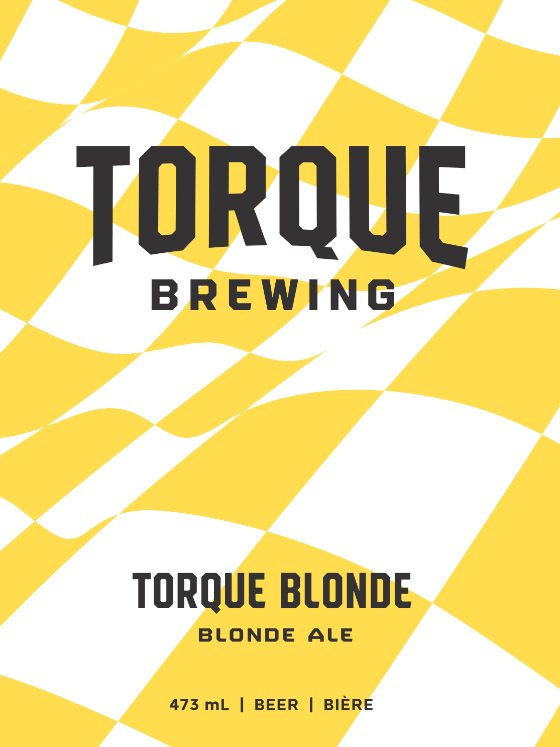 A bottle of torque brewing torque blonde ale