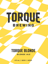 A bottle of torque brewing torque blonde ale