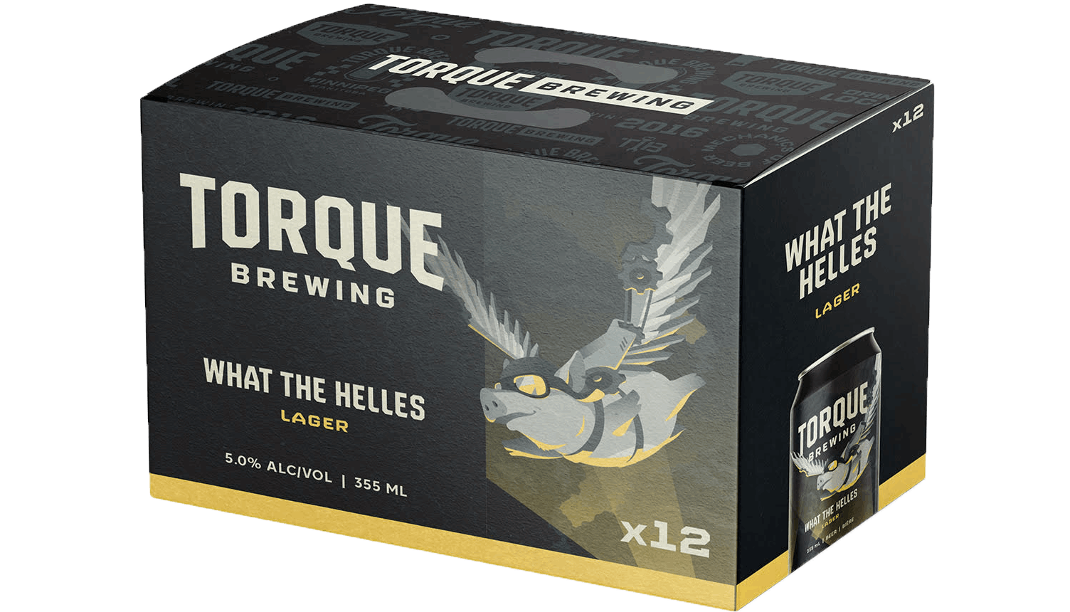 A box of torque brewing what the belles lager