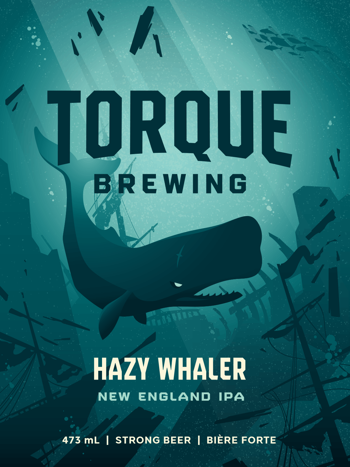 A whale is on the cover of a book titled torque brewing.