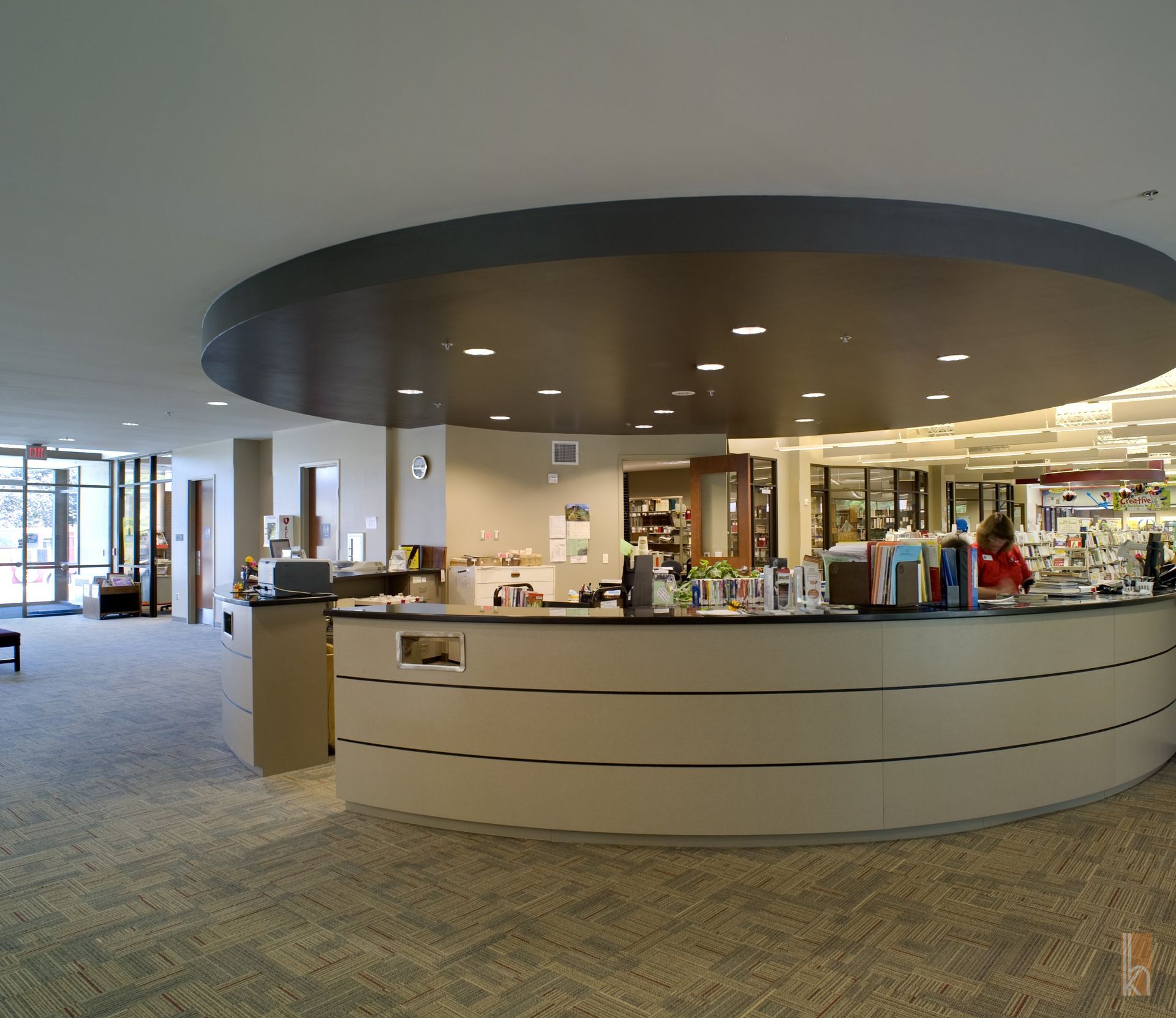 The public library's interior in Huron, South Dakota