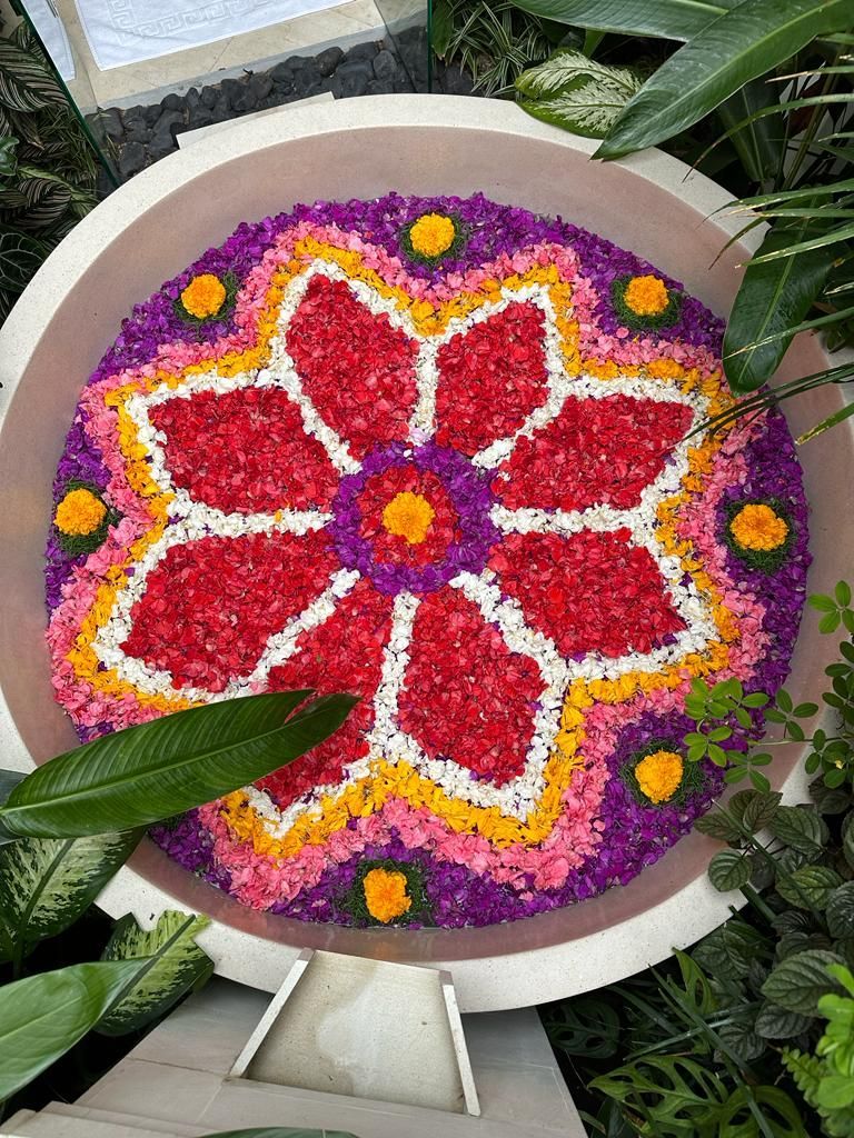 Romantic flower decoration