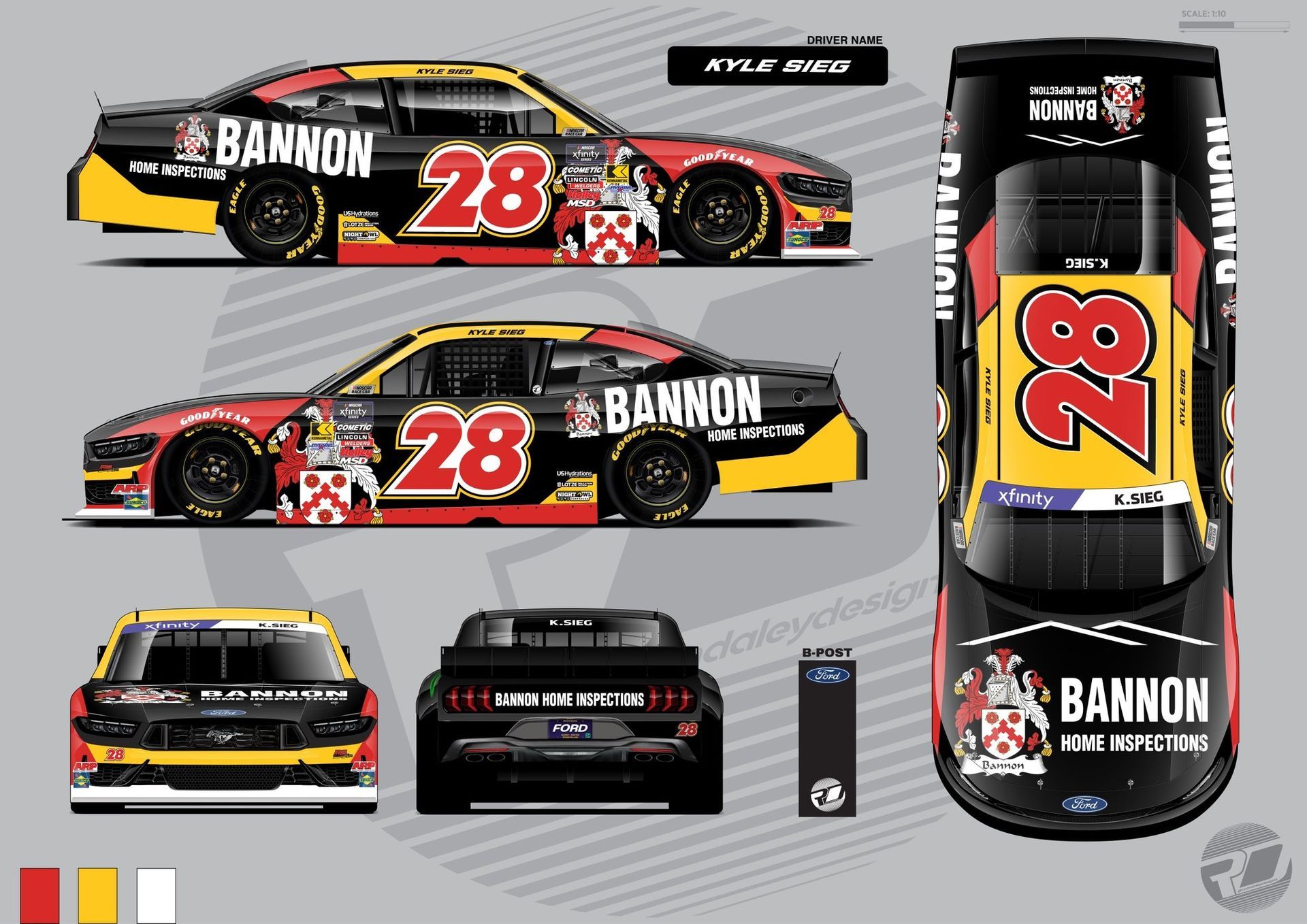Bannon Home Inspections #28 Kyle Sieg Charlotte Roval 2025