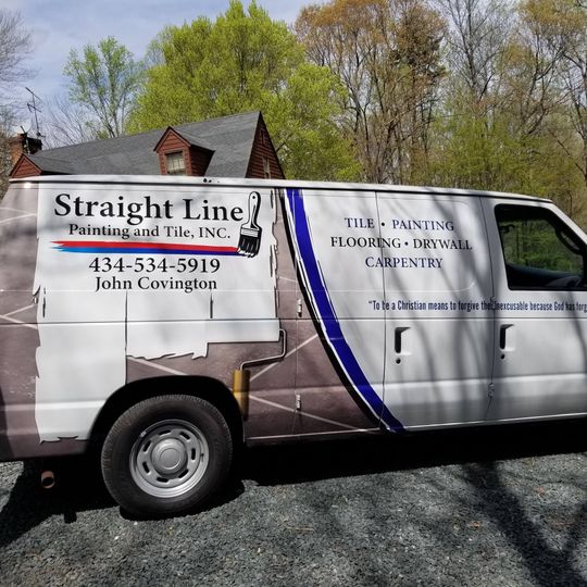 Straight Line Painting Vehicle — Forest, VA — Straight Line Painting & Tile Inc.