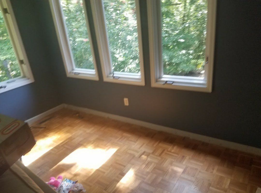 Blue Colored House Wall — Forest, VA — Straight Line Painting & Tile Inc.