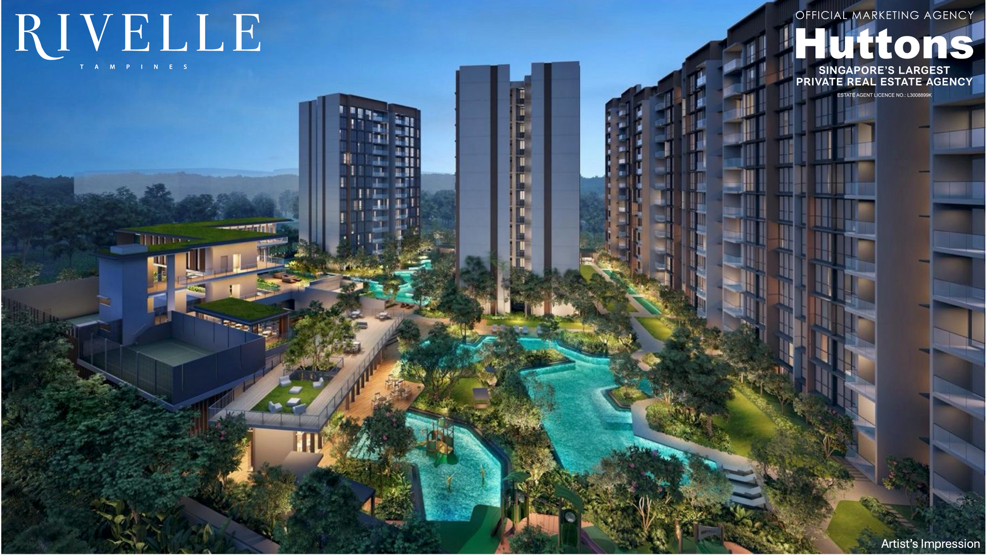 Rivelle Tampines EC Evening Facade