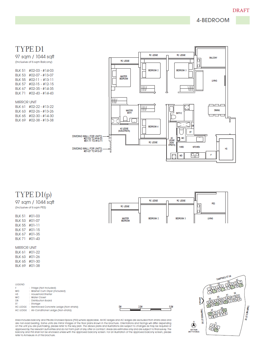 Rivelle Tampines EC 4 Bedroom D1