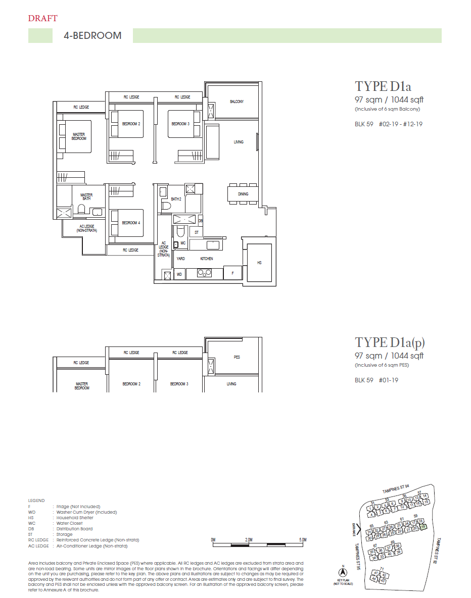 Rivelle Tampines EC 4 Bedroom D1a