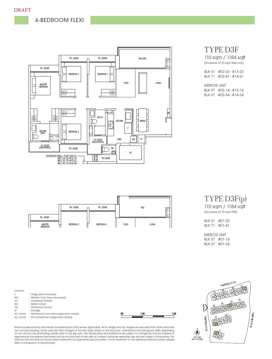 Rivelle Tampines EC 4 Bedroom D3F