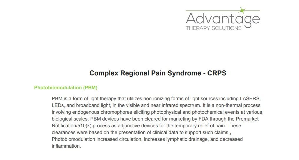 A white paper with the words `` complex regional pain syndrome - crps '' on it.