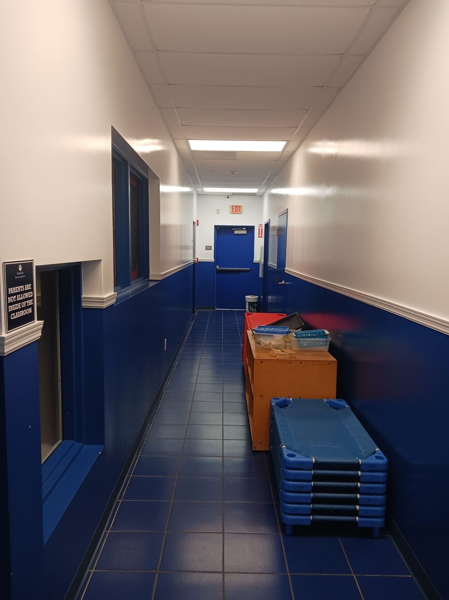 Interior school hallways - commercial school painting Miami,FL.