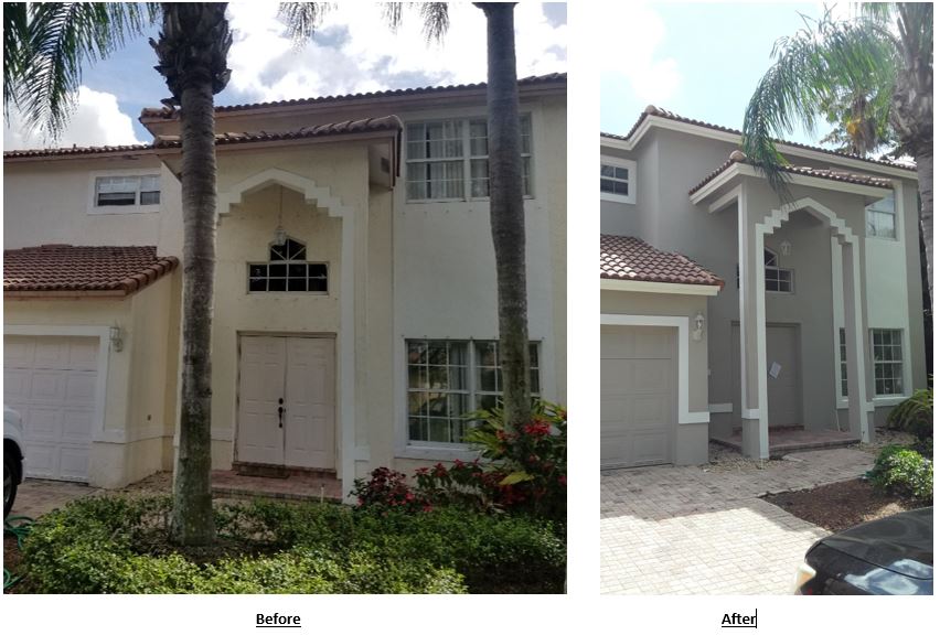 Garage Outside — Residential Painting Services in West Park, FL
