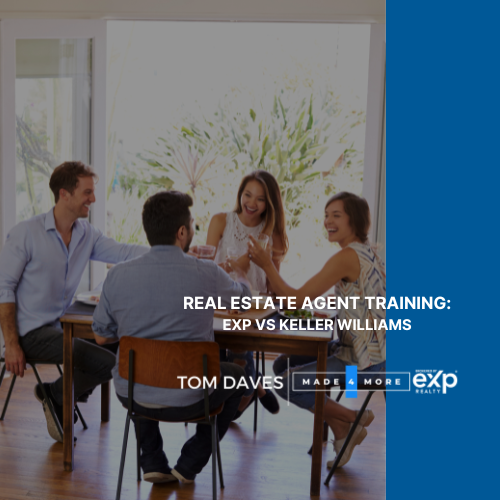 A group of people are sitting around a table and talking about real estate agent training